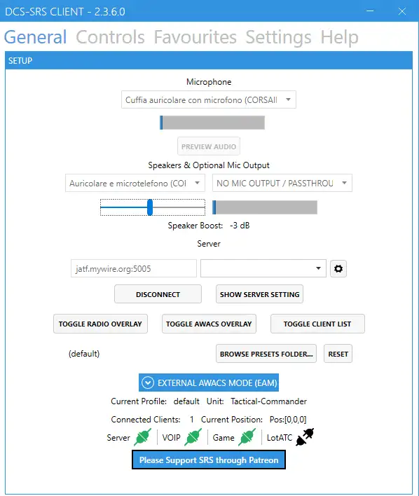 Schema test finale SRS connesso